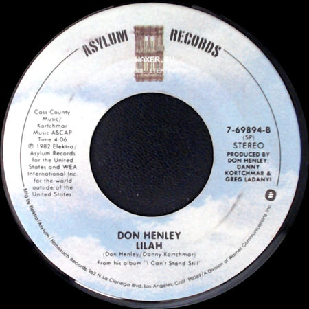 Don Henley - Lilah / Dirty Laundry side A