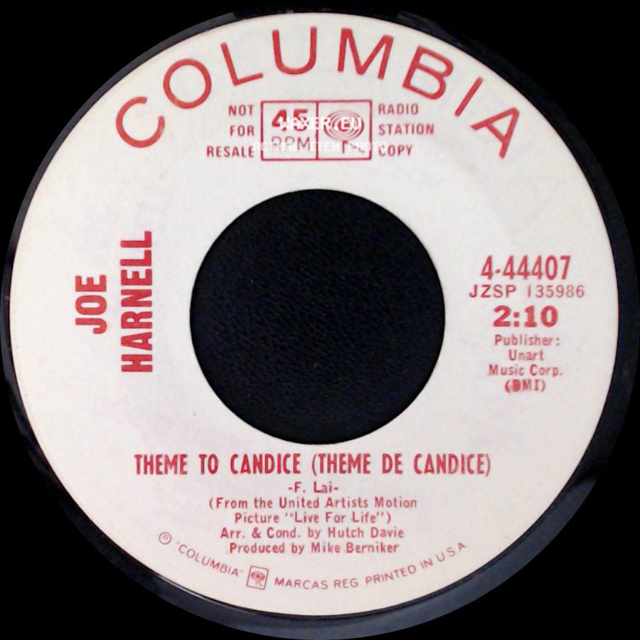 Joe Harnell - Theme To Candice (Theme De Candice) / Spanish Eyes side A
