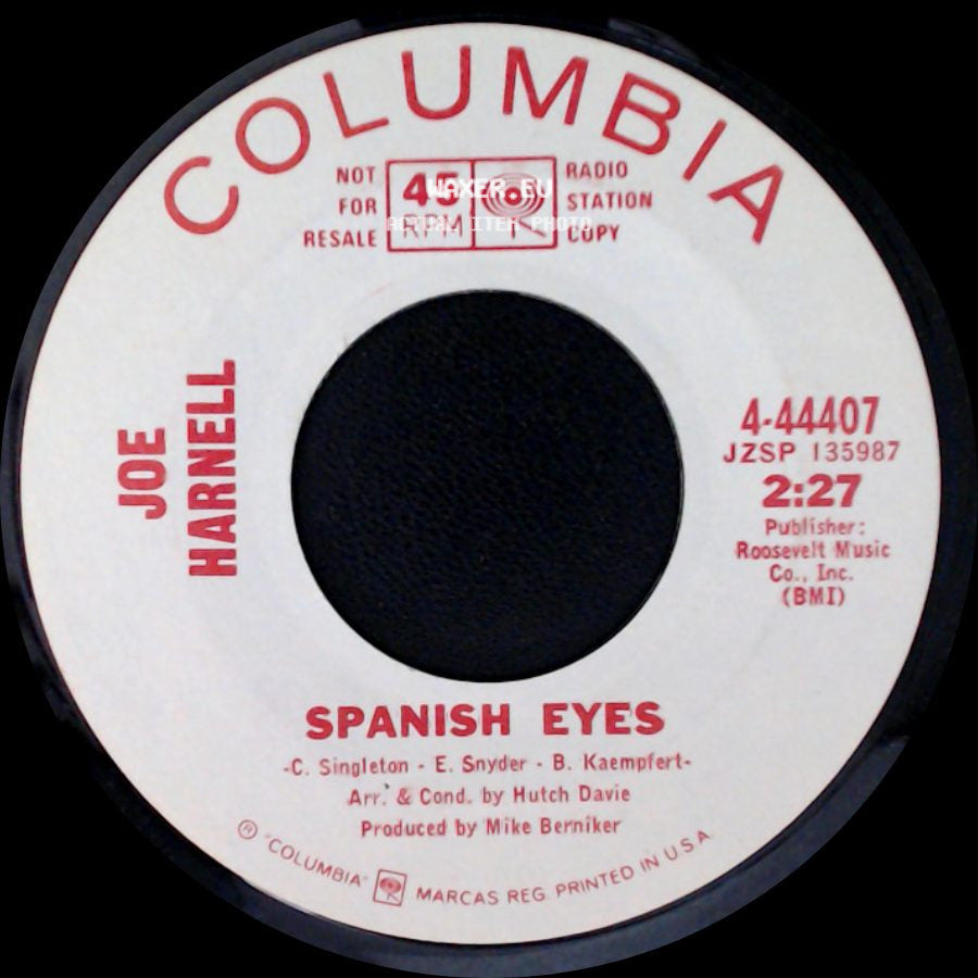 Joe Harnell - Theme To Candice (Theme De Candice) / Spanish Eyes side B