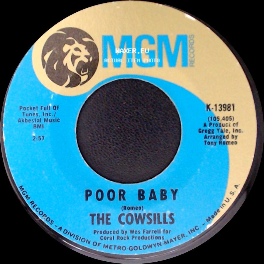 The Cowsills - Meet Me At The Wishing Well / Poor Baby side B