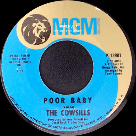The Cowsills - Meet Me At The Wishing Well / Poor Baby side B