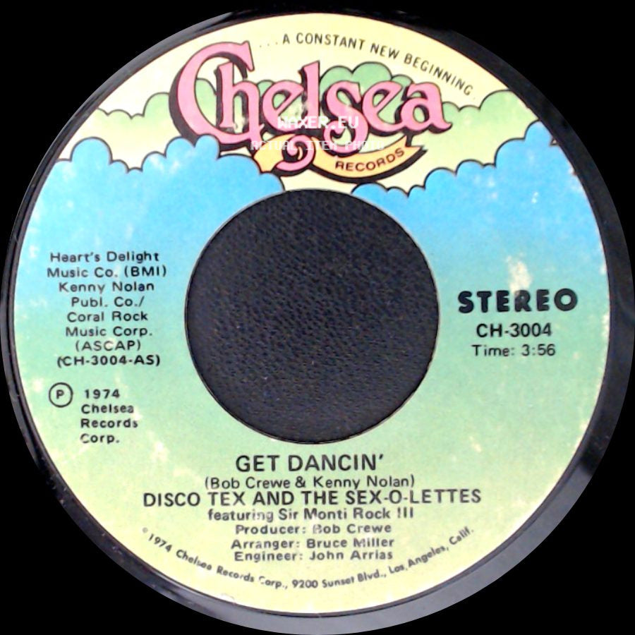 Disco Tex And The Sex-O-Lettes / Disco Tex And The Sex-O-Lettes Featuring Sir Monti Rock Iii - Get Dancin' / Get Dancin', Part Ii side A