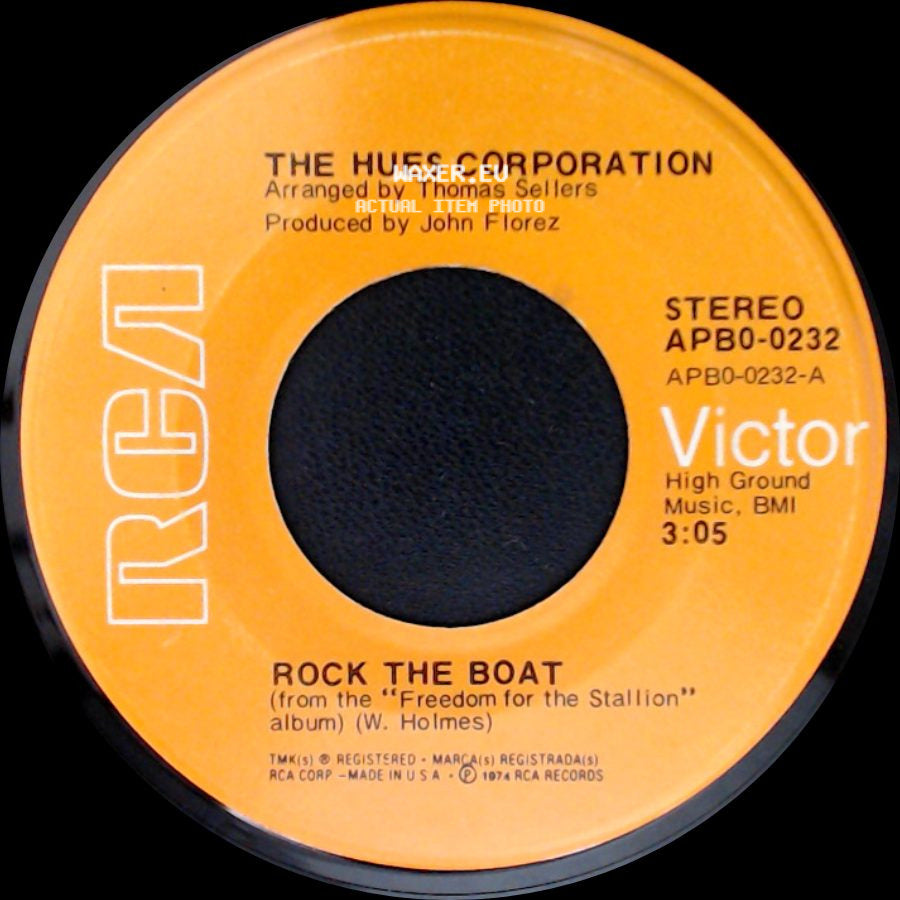 The Hues Corporation - All Goin' Down Together / Rock The Boat side B