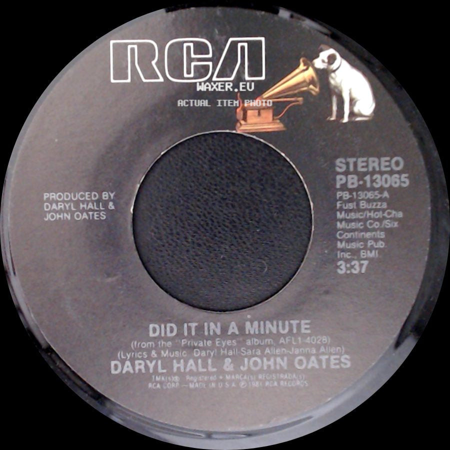 Daryl Hall & John Oates - Head Above Water / Did It In A Minute side B