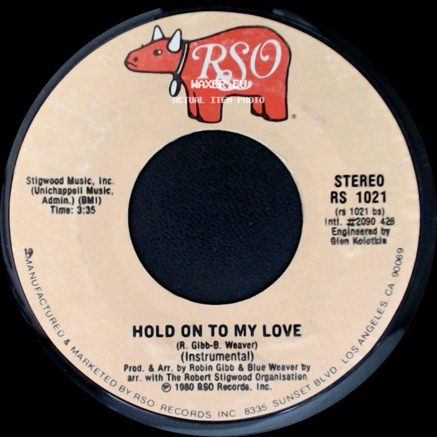 Jimmy Ruffin / Hold On To My Love - Hold On To My Love / Hold On To My Love (Instrumental) side B