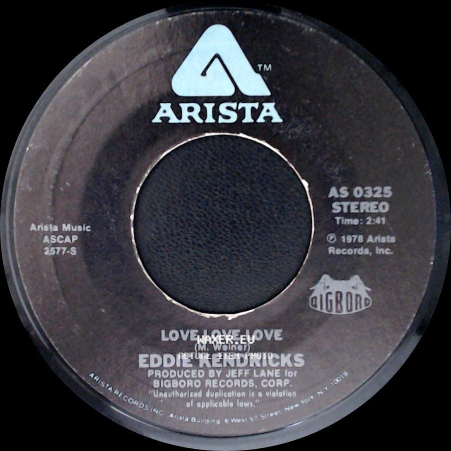 Eddie Kendricks - Ain't No Smoke Without Fire / Love Love Love side B