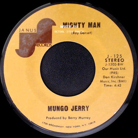 Mungo Jerry - Mighty Man / In The Summertime side A