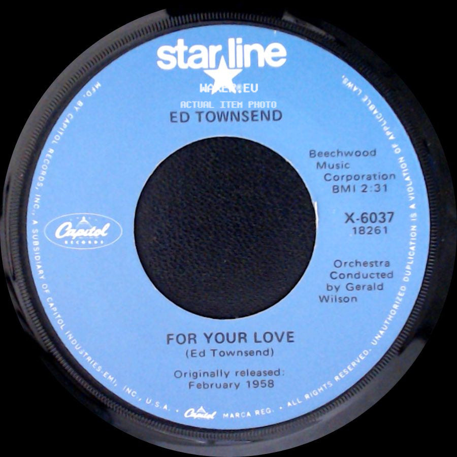 Ed Townsend - Over And Over Again / For Your Love side B