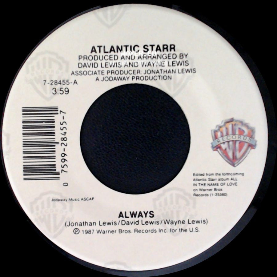 Atlantic Starr - Always (Instrumental) / Always side B