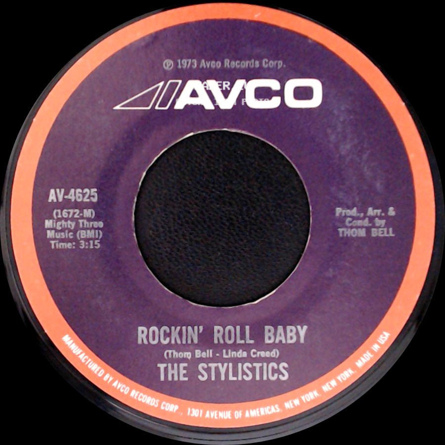 The Stylistics - Pieces / Rockin' Roll Baby side B