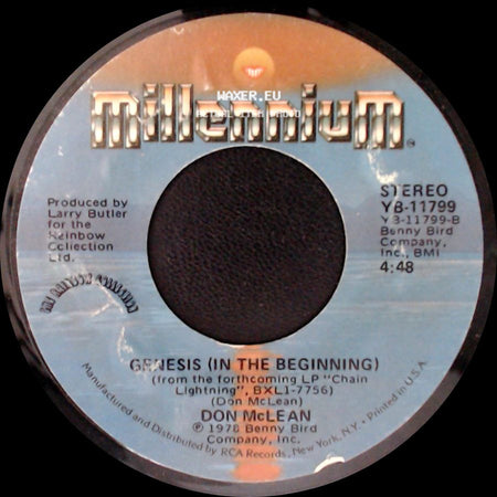 Don Mclean - Genesis (In The Beginning) / Crying side A