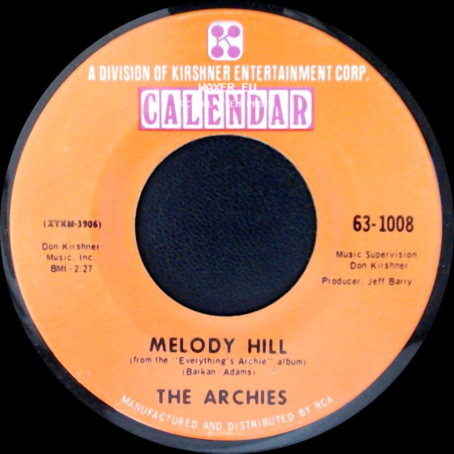 The Archies - Melody Hill / Sugar, Sugar side A