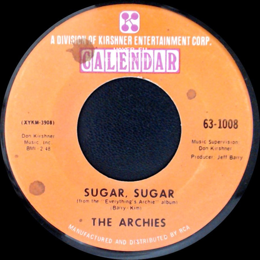 The Archies - Melody Hill / Sugar, Sugar side B