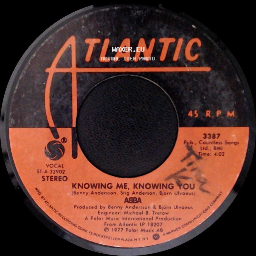 Abba - Knowing Me, Knowing You / Happy Hawaii side A