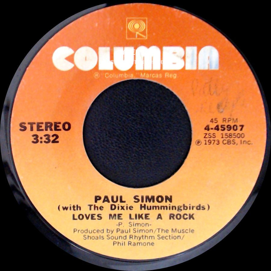 Paul Simon (With The Dixie Hummingbirds) - Learn How To Fall / Loves Me Like A Rock side B