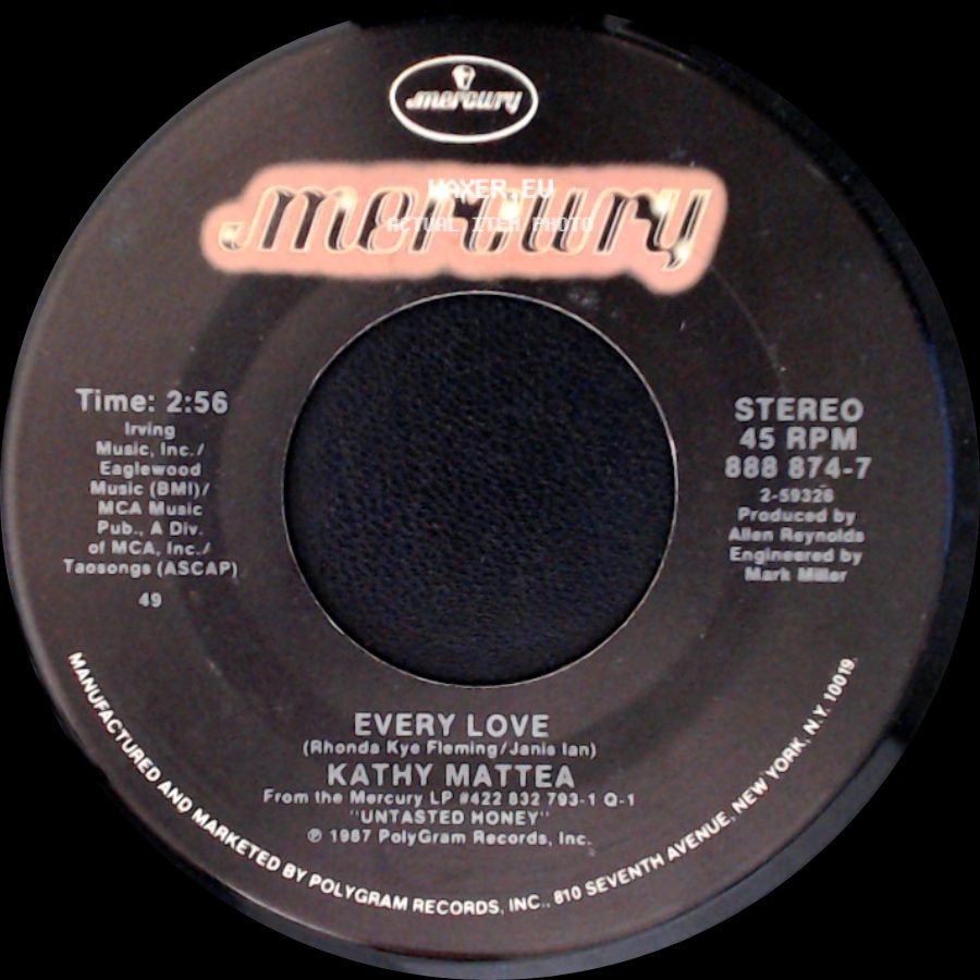 Kathy Mattea - Goin' Gone / Every Love side B
