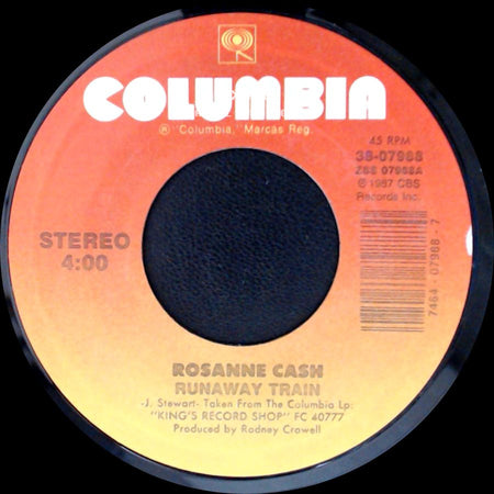 Rosanne Cash - Seven Year Ache / Runaway Train side B