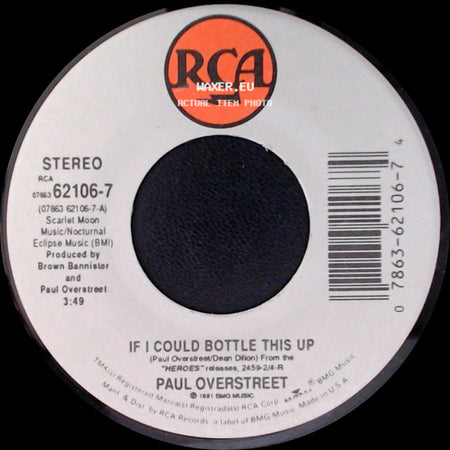 Paul Overstreet - If I Could Bottle This Up / 'til The Mountains Disappear side A