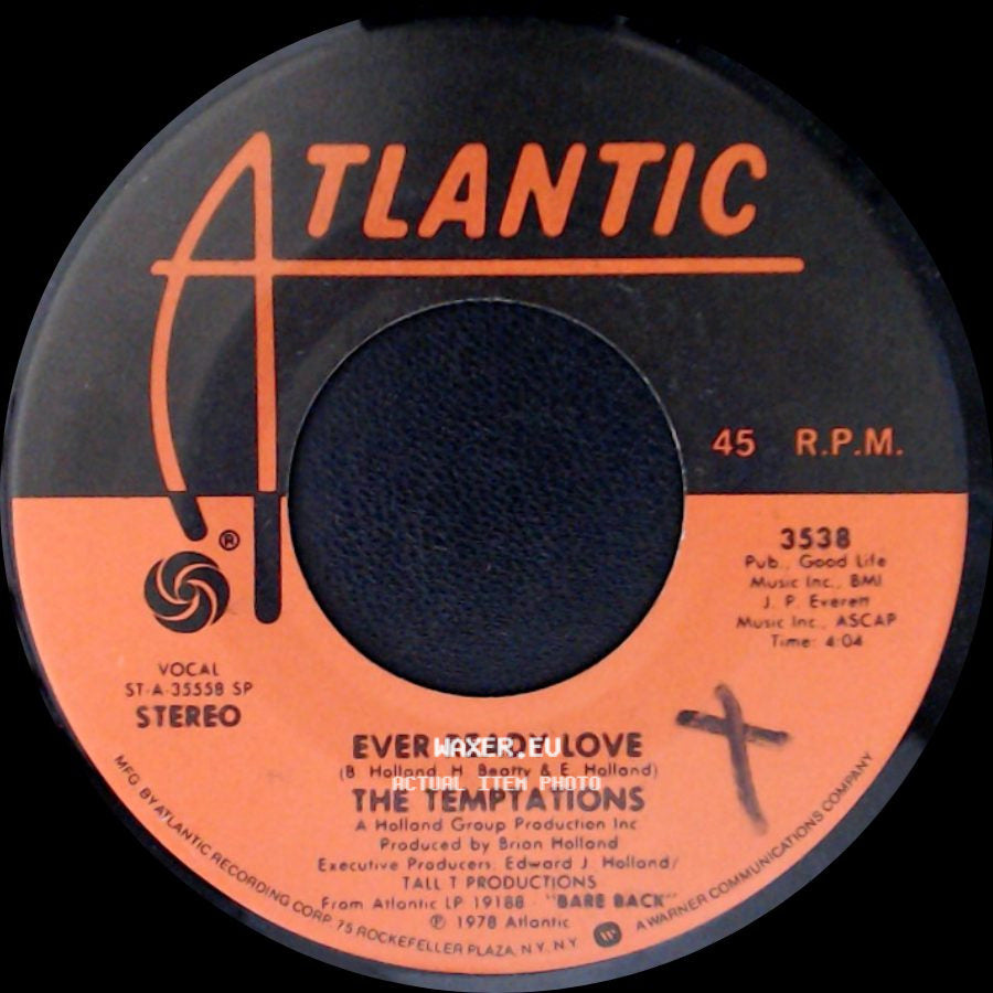 The Temptations - Touch Me Again / Ever Ready Love side B