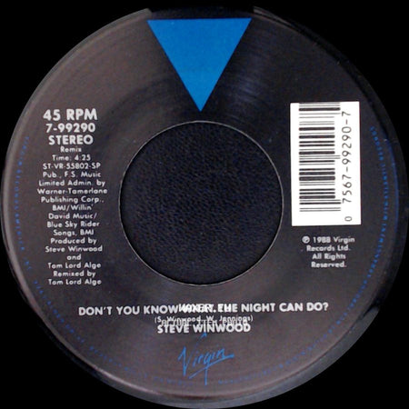 Steve Winwood - Don't You Know What The Night Can Do? / Don't You Know What The Night Can Do? side B