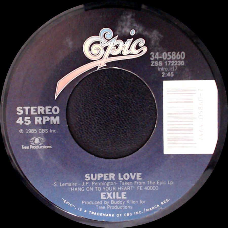Exile - Proud To Be Her Man / Super Love side B