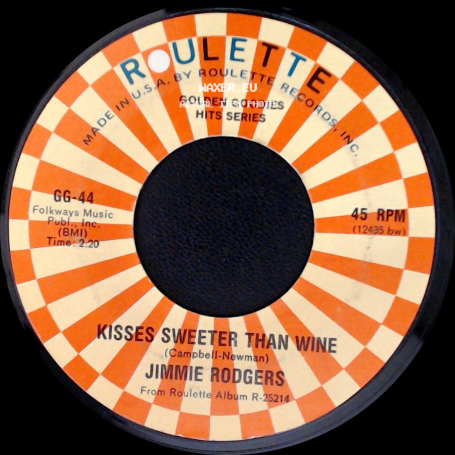 Jimmie Rodgers - Honeycomb / Kisses Sweeter Than Wine side B