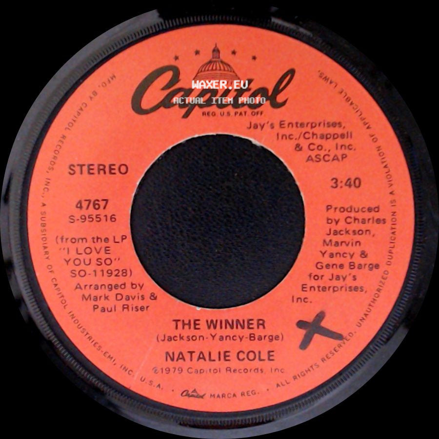 Natalie Cole - The Winner / Your Lonely Heart side A