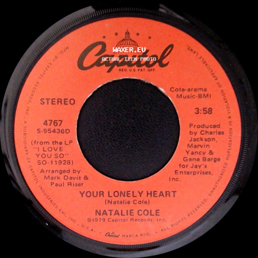 Natalie Cole - The Winner / Your Lonely Heart side B