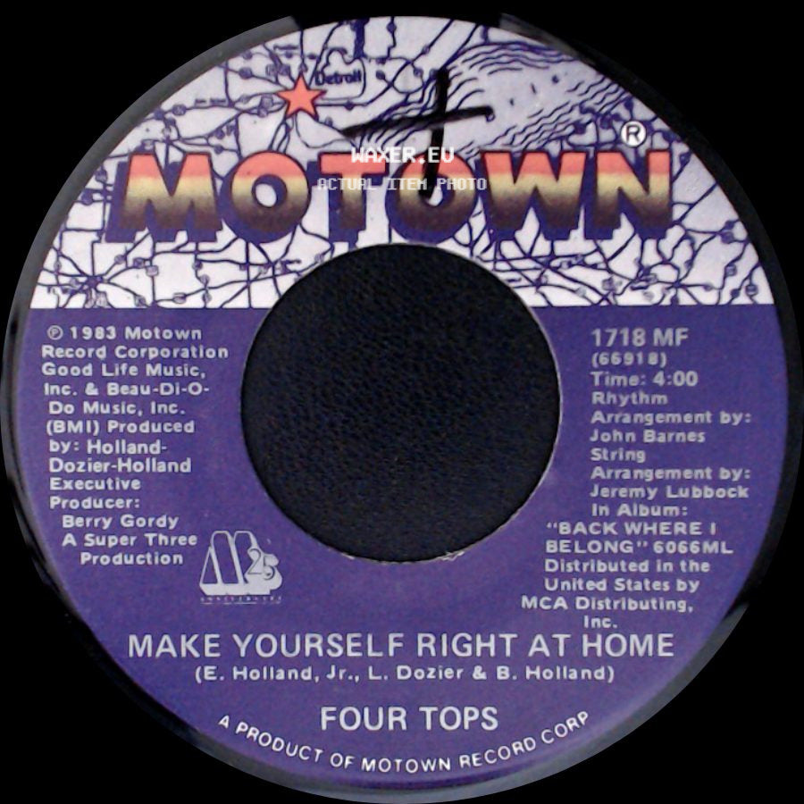 Four Tops - Make Yourself Right At Home / Sing A Song Of Yesterday side A