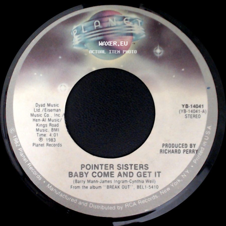 Pointer Sisters - Baby Come And Get It / Operator side A