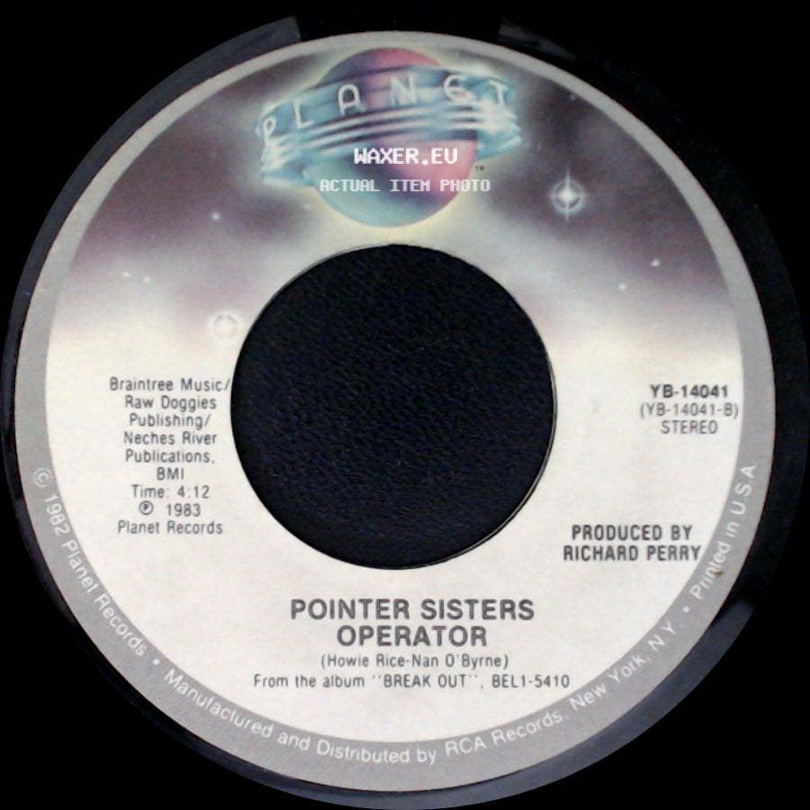 Pointer Sisters - Baby Come And Get It / Operator side B