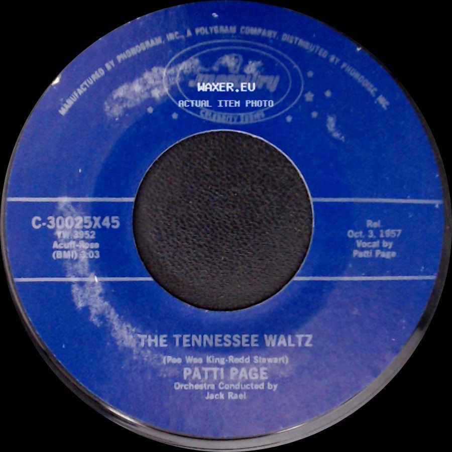 Patti Page - With My Eyes Wide Open I'm Dreaming / The Tennessee Waltz side B