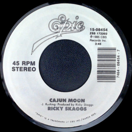 Ricky Skaggs - Cajun Moon / Love's Gonna Get You Someday side A