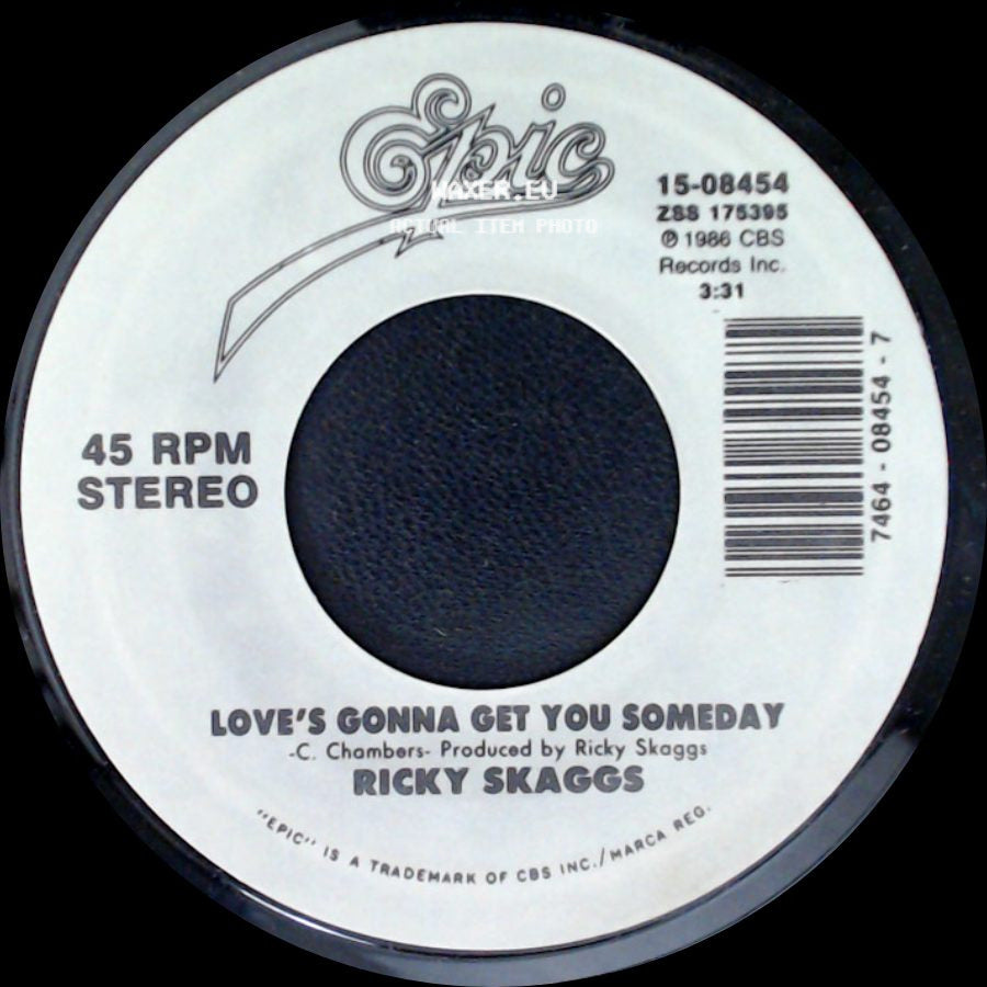 Ricky Skaggs - Cajun Moon / Love's Gonna Get You Someday side B