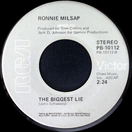 Ronnie Milsap - The Biggest Lie / (I'd Be) A Legend In My Time side A