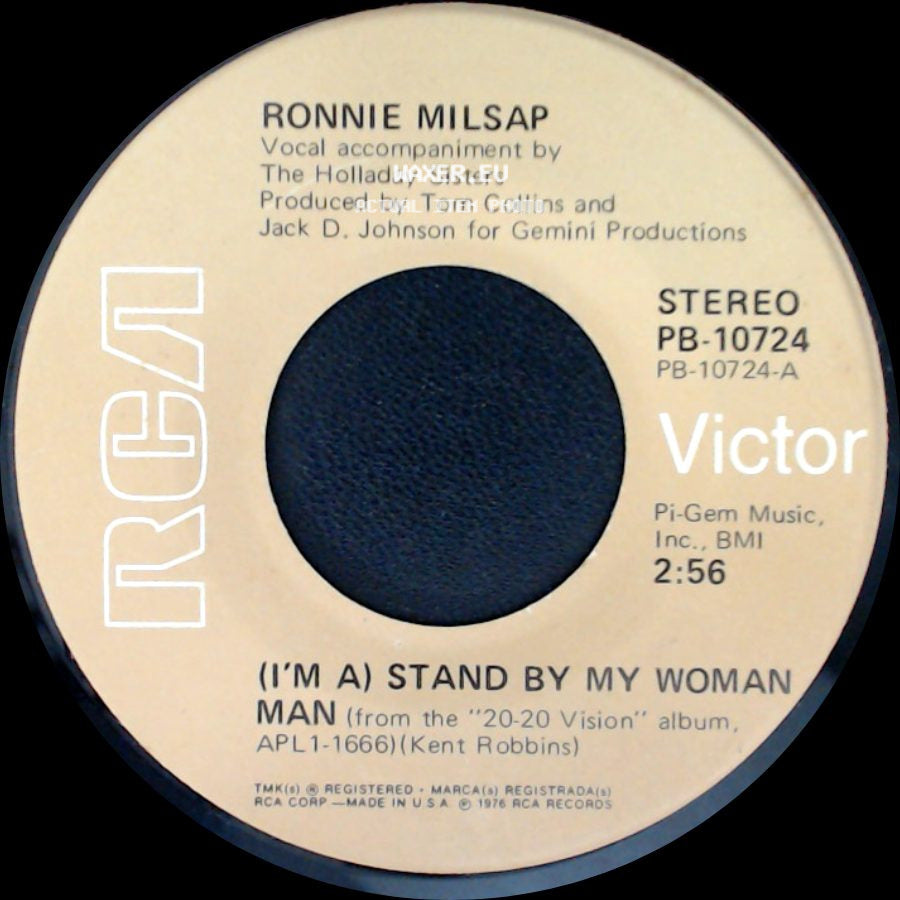 Ronnie Milsap - Lovers, Friends And Strangers / (I'm A) Stand By My Woman Man side B