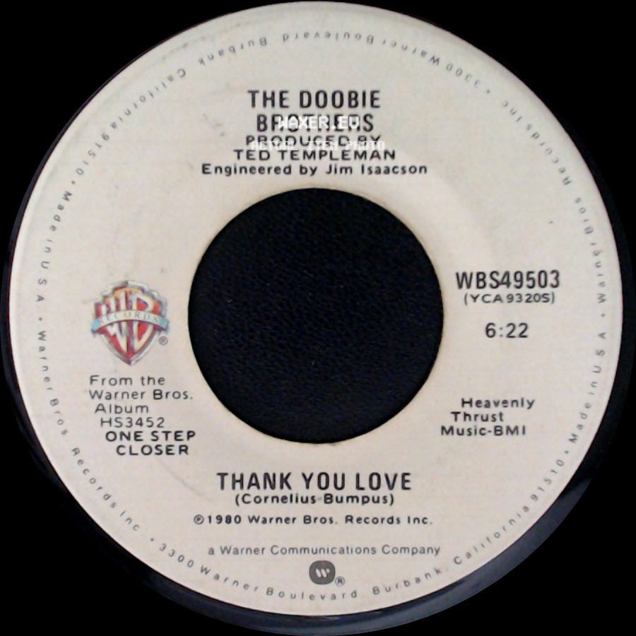 The Doobie Brothers - Thank You Love / Real Love side A