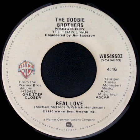 The Doobie Brothers - Thank You Love / Real Love side B