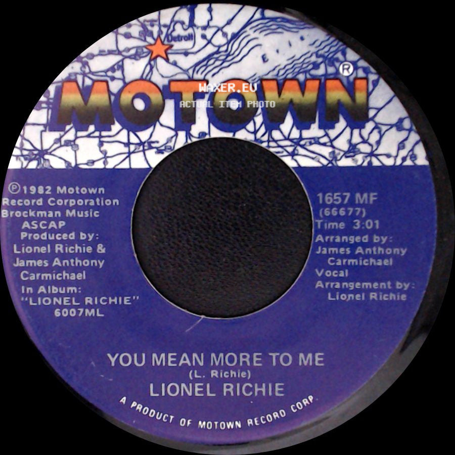 Lionel Richie - You Are / You Mean More To Me side B
