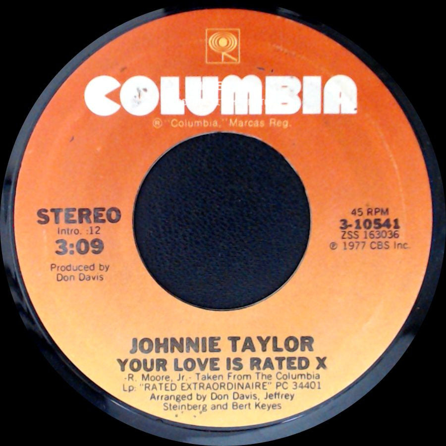 Johnnie Taylor - Your Love Is Rated X / Here I Go (Through These Changes Again) side A