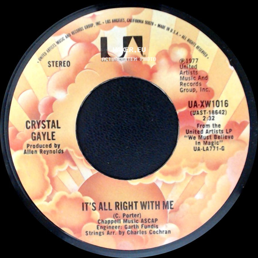 Crystal Gayle - It's All Right With Me / Don't It Make My Brown Eyes Blue side A