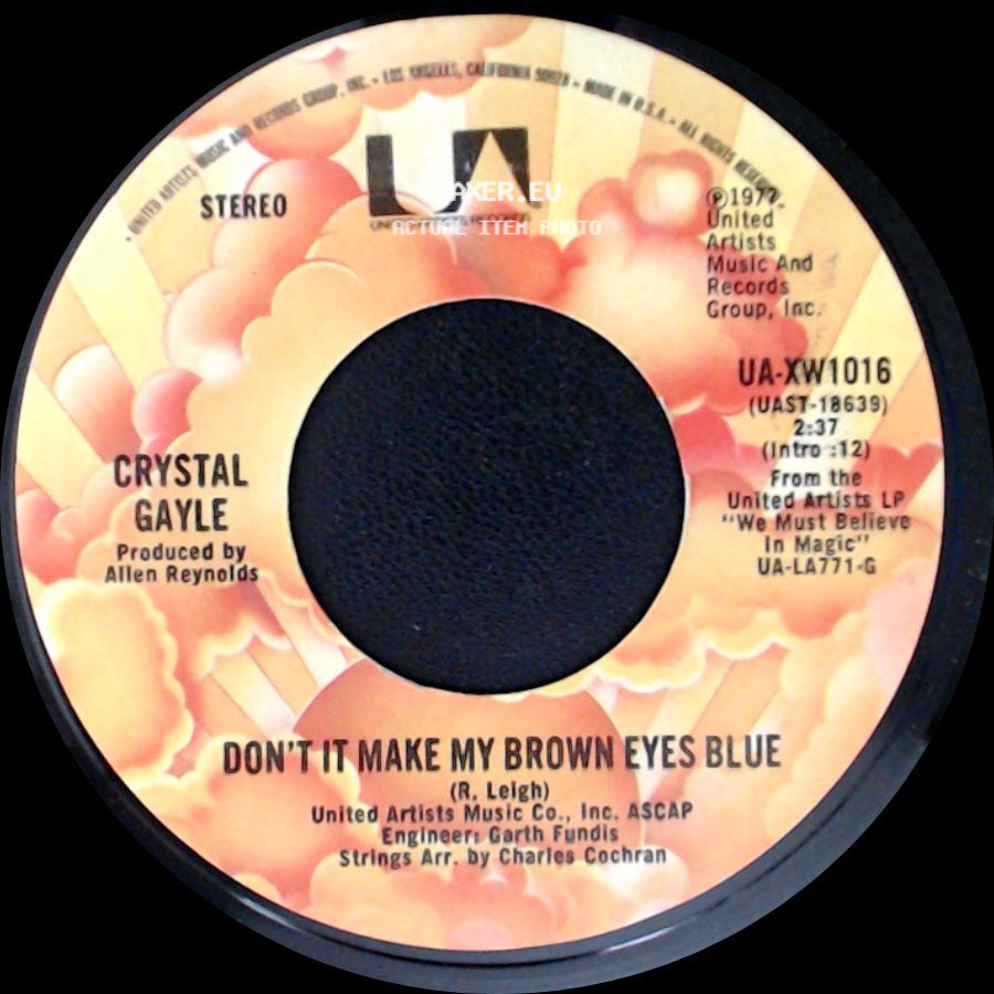 Crystal Gayle - It's All Right With Me / Don't It Make My Brown Eyes Blue side B