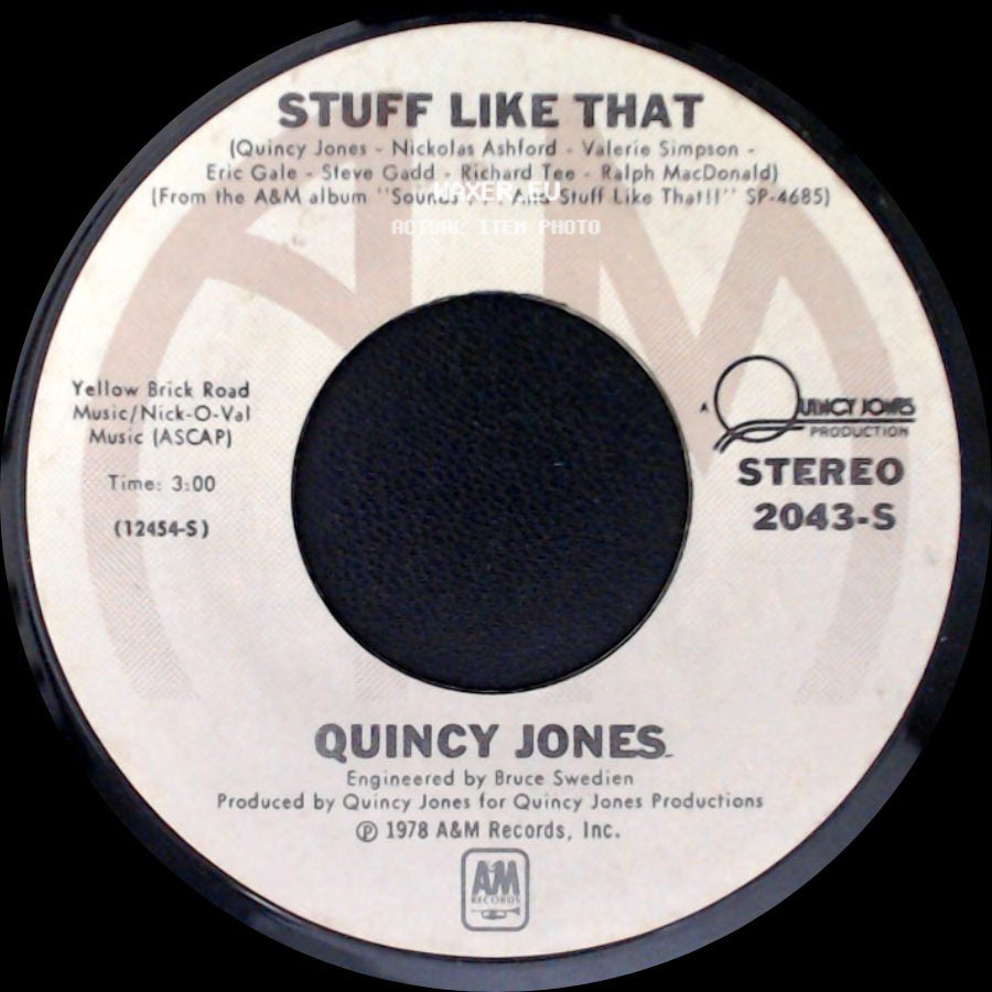 Quincy Jones - There's A Train Leavin' (Featuring The Wattsline) / Stuff Like That side B
