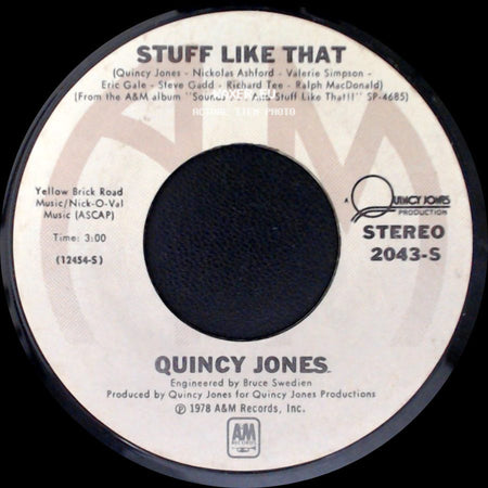 Quincy Jones - There's A Train Leavin' (Featuring The Wattsline) / Stuff Like That side B