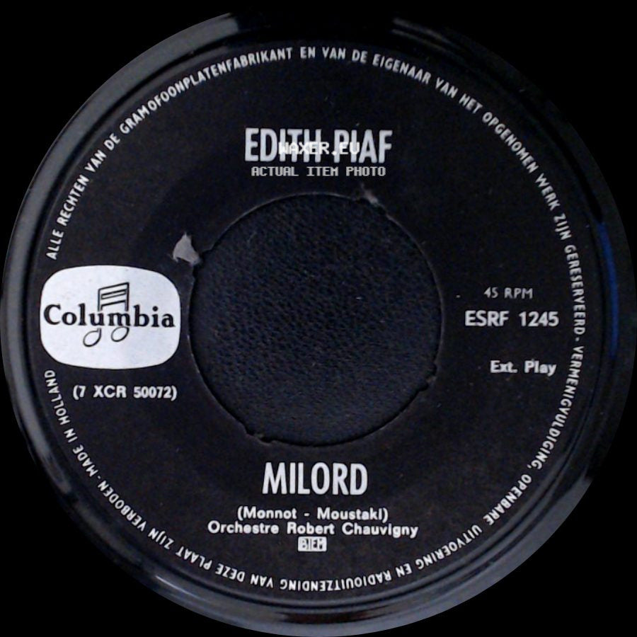 Edith Piaf - Milord / Je Sais Comment side A