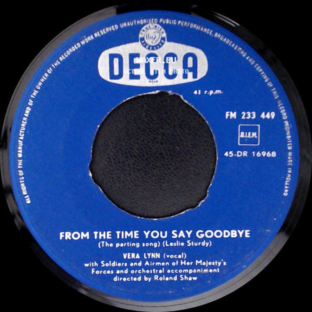 Vera Lynn - From The Time You Say Goodbye / Auf Wiederseh'n Sweetheart side A