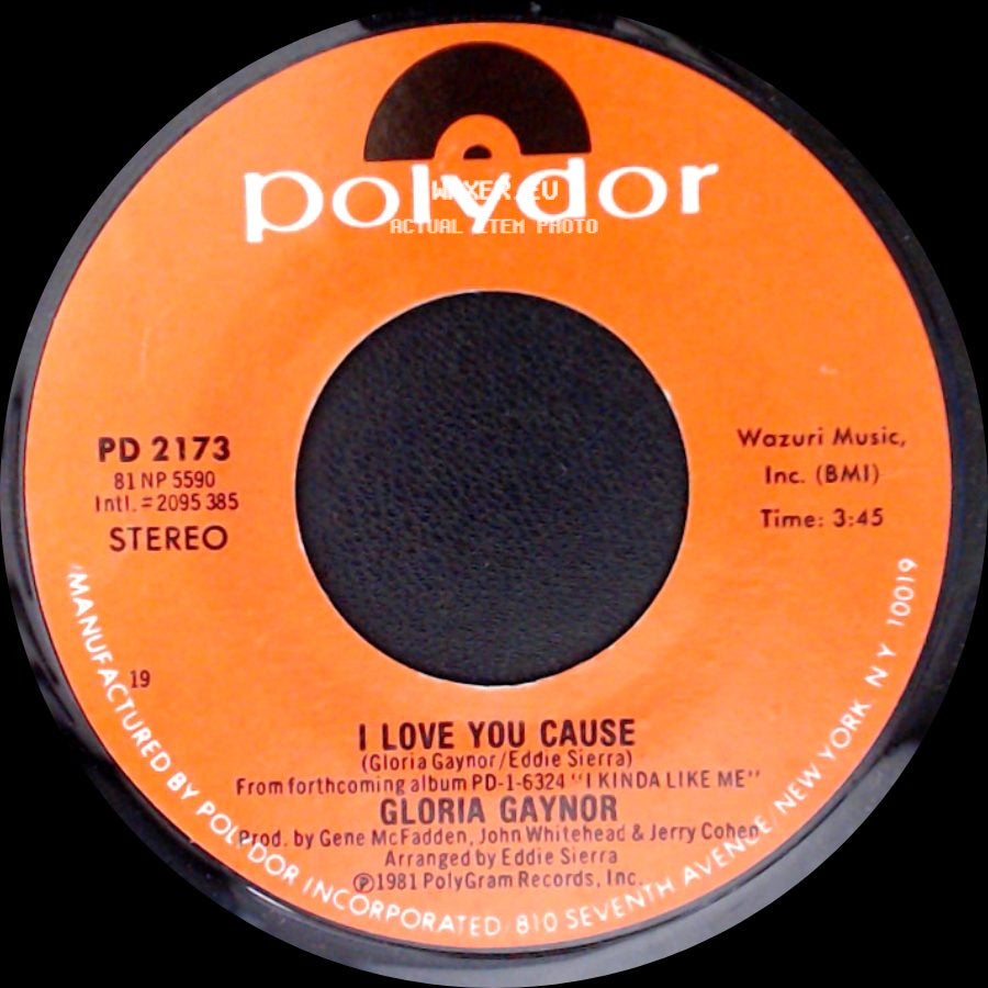 Gloria Gaynor - I Love You Cause / Let's Mend What's Been Broken side A