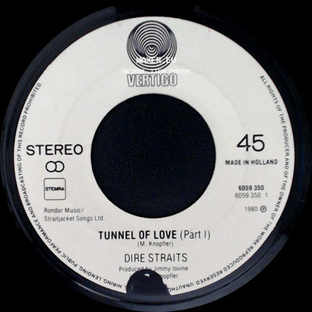 Dire Straits - Tunnel Of Love (Part I) / Tunnel Of Love (Part Ii) side A