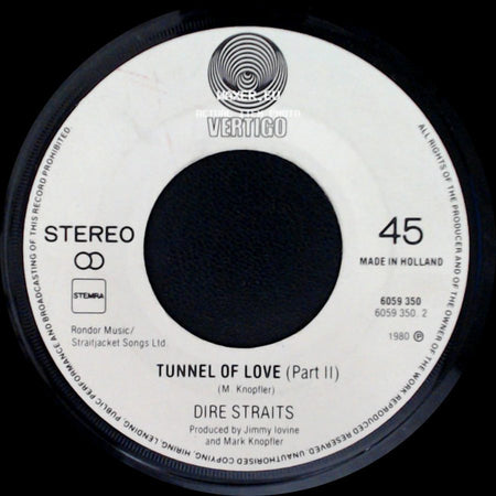Dire Straits - Tunnel Of Love (Part I) / Tunnel Of Love (Part Ii) side B