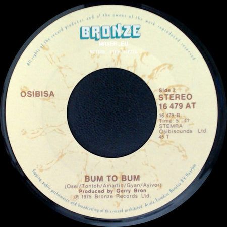 Osibisa - Sunshine Day / Bum To Bum side B